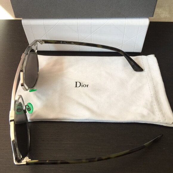 DIOR So Real Aviator Sunglasses Blue Mirror Lens NSY/T7 - Picture 6 of 7